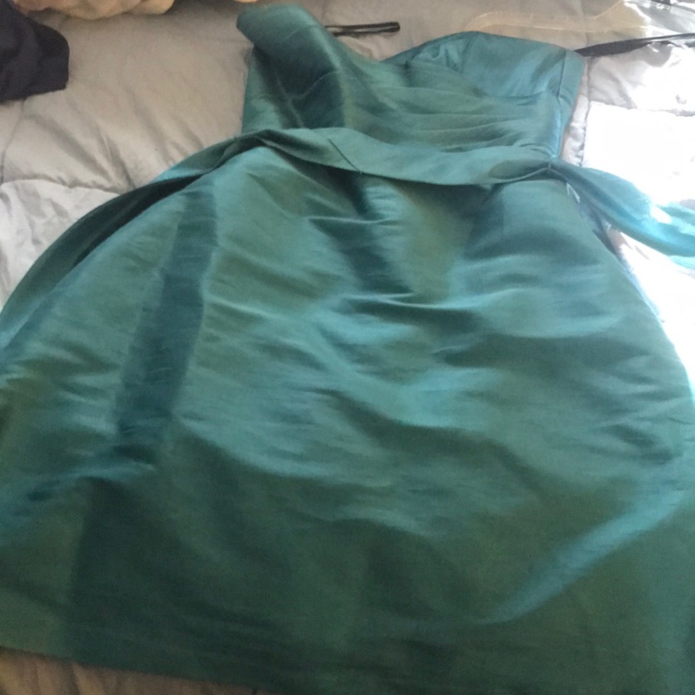 Alfred Sung Silk Dupioni Sleeveless Dress